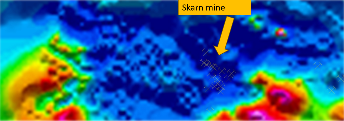 Skarn before CAGE-IN — weak signature